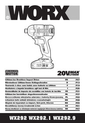 Worx WX292 Mode D'emploi