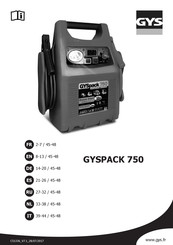 GYS GYSPACK 750 Manuel D'utilisation