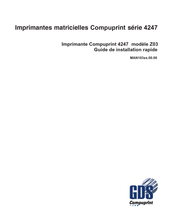 GDS Compuprint 4247 Z03 Guide D'installation Rapide