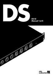 d&b audiotechnik DS10 Manuel