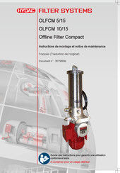 HYDAC FILTER SYSTEMS Offline Filter Compact OLFCM 5/15 Instructions De Montage Et Notice De Maintenance