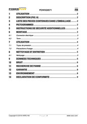 Powerplus POWXG9571 Mode D'emploi