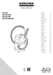 Kärcher NT 27/1 Manuel D'utilisation