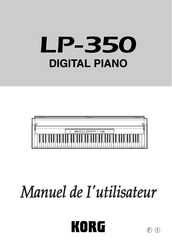 Korg LP-350 Manuel De L'utilisateur