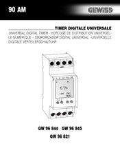 Gewiss GW 96 821 Mode D'emploi