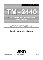 A&D Medical TM-2440 Mode D'emploi