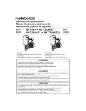 Metabo HPT NV 75AN Manuel D'instructions Et De Sécurité