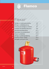 flamco Flexair 600 Instructions De Montage Et D'utilisation