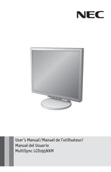 NEC MultiSync LCD195NXM Manuel De L'utilisateur