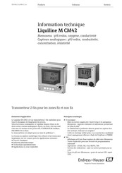 Endress+Hauser Liquiline M CM42 Information Technique