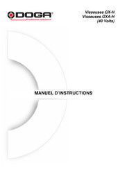 DOGA GX-H Manuel D'instructions