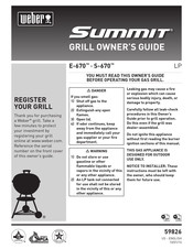 Weber Summit E-670 Guide Du Propriétaire