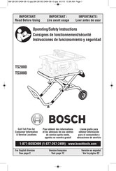 Bosch TS3000 Mode D'emploi