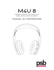 PSB Speakers M4U 8 Manuel Du Propriétaire