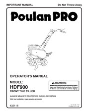 Poulan HDF900 Manuel De L'opérateur