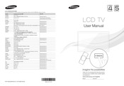 Samsung LE40D503 Manuel De L'utilisateur