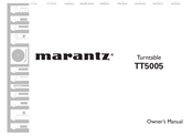 Marantz TT5005 Manuel Du Propriétaire