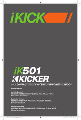 Kicker iK501 Manuel D'utilisation