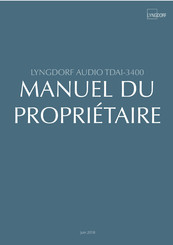 Lyngdorf Audio TDAI-3400 Manuel Du Propriétaire