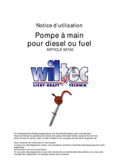 Wiltec 50740 Notice D'utilisation