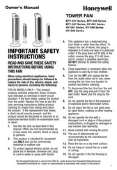 Honeywell EFY-041 Série Guide D'utilisation