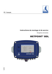 Beko METPOINT BDL Instructions De Montage Et De Service