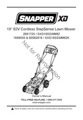 Snapper SXD19SSWM82K Manuel D'utilisation