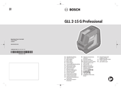 Bosch GLL 2-15 G Professional Notice Originale