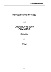 Langer & Laumann Otis MRDS Instructions De Montage