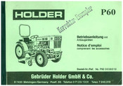 Holder P60 Notice D'emploi