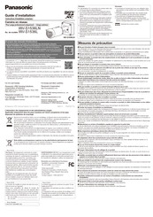 Panasonic WV-S1536LN Guide D'installation