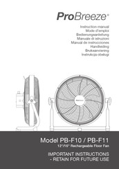 ProBreeze PB-F11 Mode D'emploi