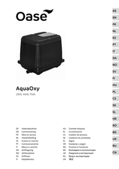 Oase AquaOxy 7500 Mise En Service