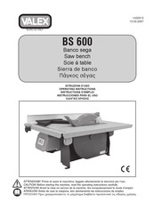 Valex BS 600 Instructions D'emploi