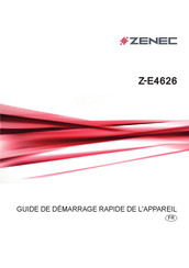 Zenec Z-E4626 Guide De Démarrage Rapide