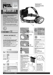 Petzl DUO ATEX LED 5 Manuel D'utilisation