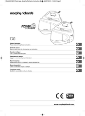 Morphy Richards POWER STEAM ELITE 42221 Instructions