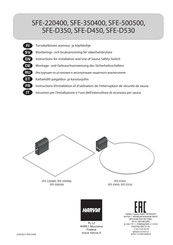 Harvia SFE-500500 Instructions D'installation Et D'utilisation