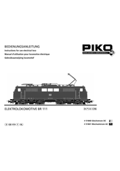 PIKO BR 111 Série Manuel D'utilisation