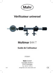 Mahr Multimar 844 T Guide De L'utilisateur