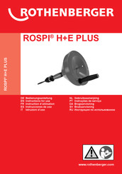 Rothenberger ROSPI H+E PLUS Instructions D'utilisation