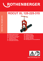 Rothenberger ROCUT XL 315 Instructions D'utilisation