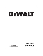 DeWalt DWD112S Notice D'instructions