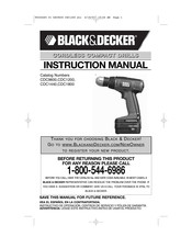 Black & Decker CDC9600 Manuel D'instructions