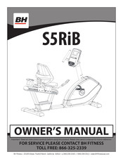 BH FITNESS S5RiB Recumbent Guide D'utilisation