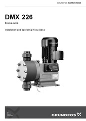 Grundfos DMX 226 Notice D'installation Et De Fonctionnement