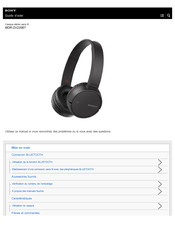 Sony MDR-ZX220BT Guide D'aide