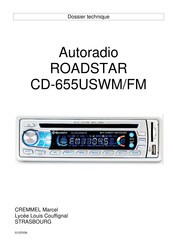 Roadstar CD-655USWM/FM Mode D'emploi