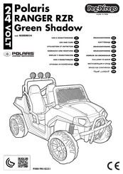 Peg-Perego Polaris Ranger RZR Green Shadow Utilisation Et Entretien