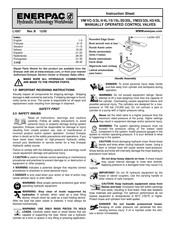 Enerpac VC20 Fiche D'instructions
